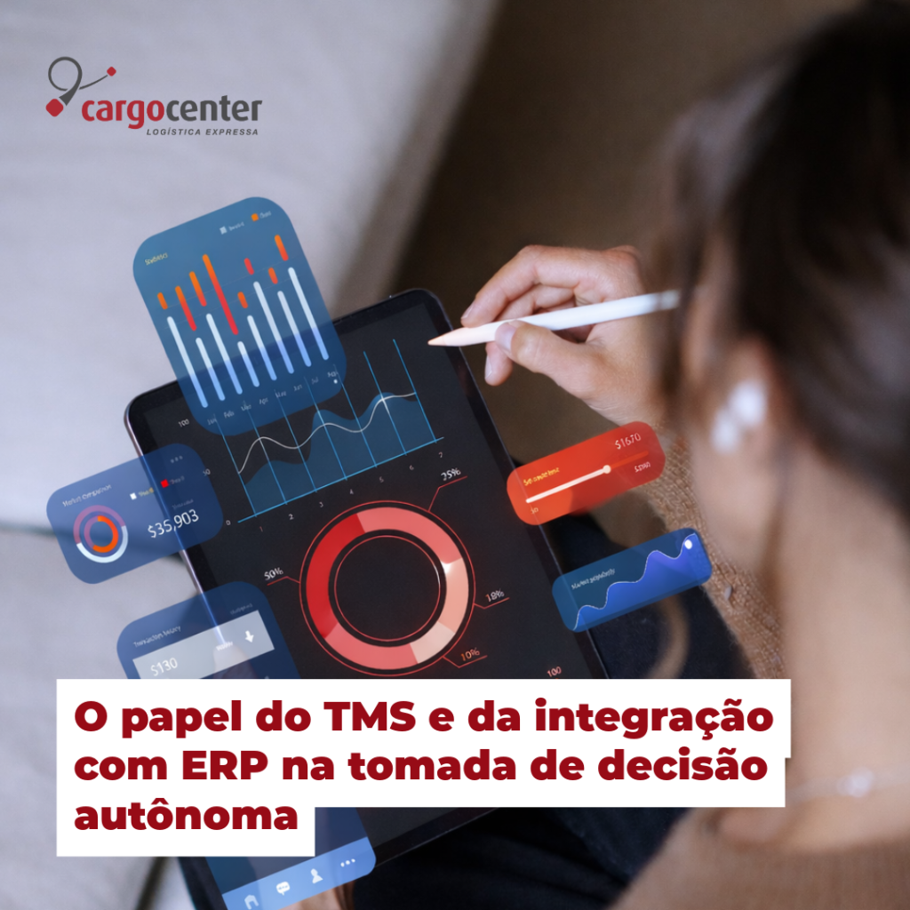 O papel do TMS e da integração com ERP na tomada de decisão autônoma