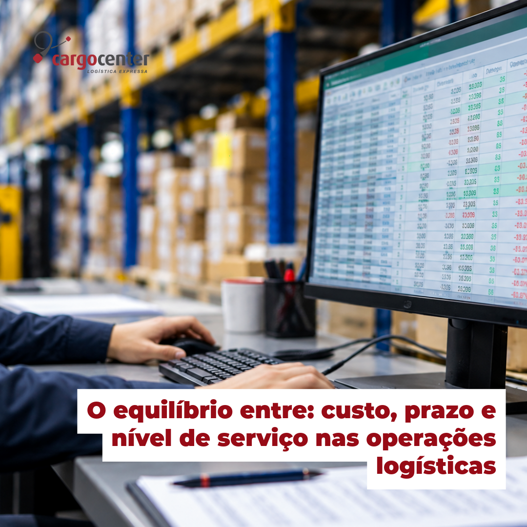 O equilíbrio entre: custo, prazo e nível de serviço nas operações logísticas